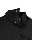 Performance Tech Black Hybrid Button Up Shirt (Hidden Snap Collars)