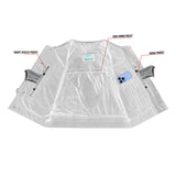 Men's Drop Zone Leather Motorcycle Vest – Black