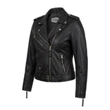 Lola - Women's Premium Leather Motorcycle Jacket