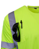 Premium, Class 3 Branded Hi-Vis Long Sleeve T-Shirt
