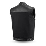 49/51 Vest Motorcycle Leather Canvas Vest