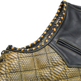 Kingsnake Men’s Motorcycle Leather Vest
