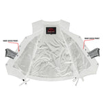 Women's Denim Classic Side Lace Vest