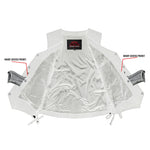 Women's Denim Classic Side Lace Vest