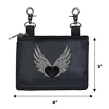 High-Quality Cowhide Leather Ladies Clip on Bag