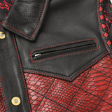 Kingsnake Men’s Motorcycle Leather Vest