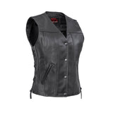 Women's Gray Single Back Panel Concealed Carry Vest