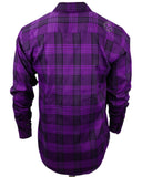 The "Raven 2.0" Purple Flannel (Hidden Snap Collars)