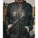 Raven - Women's Premium Leather Motorcycle Jacket