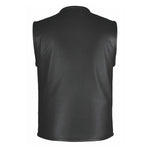 Blackout- Mens Ultra Leather Vest