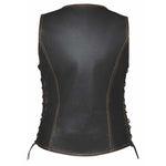 Ember - Ladies Red & Gold Paisley Liner Vest