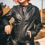 Juno - Women's Leather Motorcycle Jacket