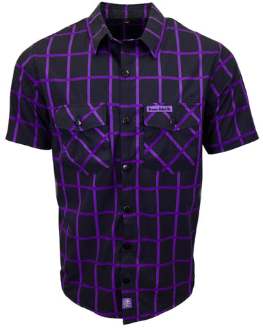 "Raven" Light-Weight 4-Way Stretch Button Up
