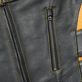 Tactical Emerald Men’s Motorcycle Leather Vest