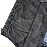 Hammer down Men's Western Style Leather Biker Vest