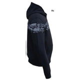 Ghost - Mens Reflective Skull Graphic Motorcycle Hoodie