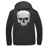Skull - Men's Reflective Skull Riding Hoodie Zip Up Sweatshirt