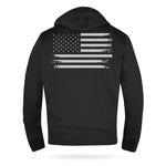 Patriot - Men’s Reflective American Flag Motorcycle Hoodie – Bold Patriotic Gear for Riders