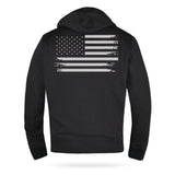 Patriot - Men’s Reflective American Flag Motorcycle Hoodie – Bold Patriotic Gear for Riders