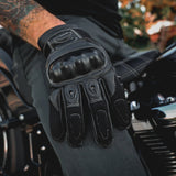 ImpactShield - Men's Leather/Mesh Motorcycle Gloves