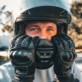 Mens Full Finger Gloves with Knuckle Armor
