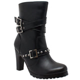 8545 Women's 3-Buckle Boot with Heel