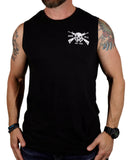 Men's Tactical Black Cut-off Tee