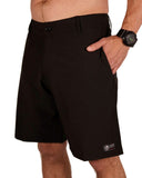 CLOSEOUT Black Stretch Hybrid Shorts