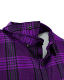 The "Raven 2.0" Purple Flannel (Hidden Snap Collars)