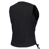 Women's Denim Classic Side Lace Vest