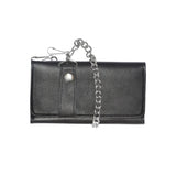 Black Trifold Leather Wallet
