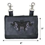 Cowhide Clip-On Hip Bag for Women