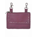 Cowhide Clip-On Handbag for Women