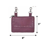 Cowhide Clip-On Handbag for Women