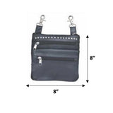 Cowhide Clip on Bag for Female Riders