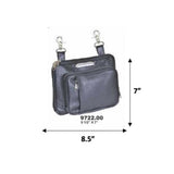Classic Cowhide Clip-On Bag for Ladies