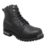 9797M Men's 6 Reflective Double Zipper Biker Boot