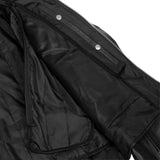 AM Knucklehead Premium Black Men's Leather Motorcycle Jacket