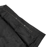 Highway Jack Men's Black Leather Motorcycle Vest Scoop Neck & Snap-Closure Pockets