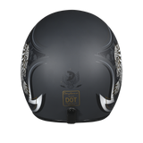 DOT Approved Daytona Cruiser Open Face Motorcycle Helmet - Men, Women & Youth - With Visor & Graphics - W/ Wild Soul