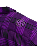 The "Raven 2.0" Purple Flannel (Hidden Snap Collars)