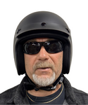 BADASS 3/4 Bare Bones Smallest DOT Certified Open Face Motorcycle Helmet
