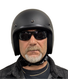 BADASS 3/4 Bare Bones Smallest DOT Certified Open Face Motorcycle Helmet