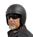 BADASS 3/4 Bare Bones Smallest DOT Certified Open Face Motorcycle Helmet