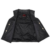 Biker Babe Women's Studded Leather Motorcycle Vest