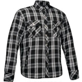 Shield - Mens Black & White Armored Flannel