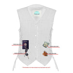Women's 6 Pocket Denim Utility Vest - Black