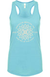 Closeout- Women's Lotus Tahiti Blue Racerback Tank