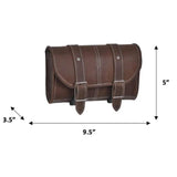 Black/Brown 9.8 Liter Left Side - Leather Tool Bag