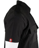 Performance Tech Black Hybrid Button Up Shirt (Hidden Snap Collars)